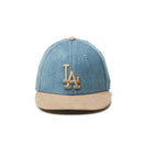 Youth LP 9FIFTY MLB Denim 2 - Tone ロサンゼルス・ドジャース ウォッシュドデニム カーキスウェードバイザー - 14325144 - YTH | NEW ERA ニューエラ公式オンラインストア