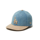 Youth LP 9FIFTY MLB Denim 2 - Tone ロサンゼルス・ドジャース ウォッシュドデニム カーキスウェードバイザー - 14325144 - YTH | NEW ERA ニューエラ公式オンラインストア