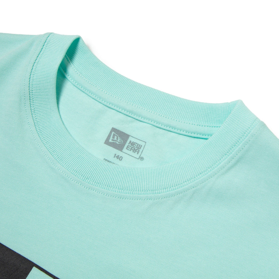 Youth 半袖 コットン Tシャツ ボックスロゴ セレストブルー - 14414392 - 130 | NEW ERA ニューエラ公式オンラインストア