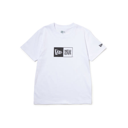 キッズ Youth 半袖 コットン Tシャツ ボックスロゴ ホワイト