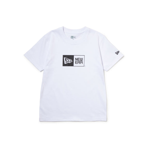 キッズ Youth 半袖 コットン Tシャツ ボックスロゴ ホワイト
