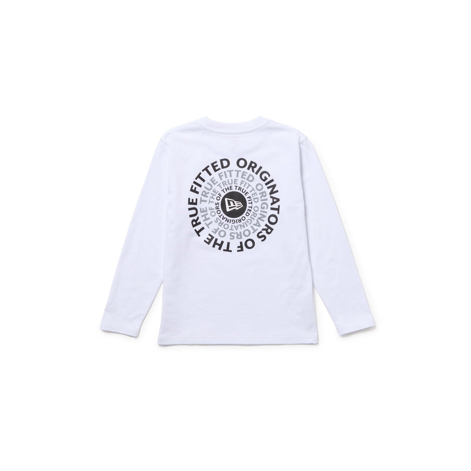キッズ Youth 長袖 コットン Tシャツ Circle OOTTF ホワイト - 14693882 - 130 | NEW ERA ニューエラ公式オンラインストア