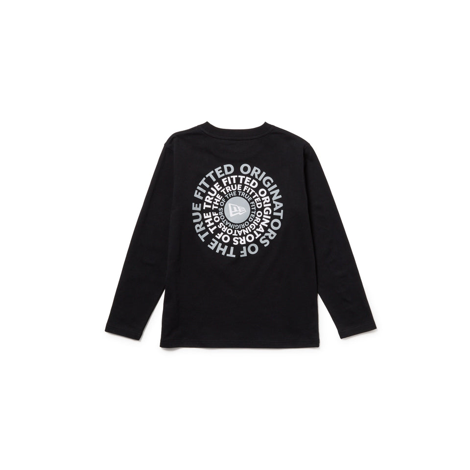 キッズ Youth 長袖 コットン Tシャツ Circle OOTTF ブラック - 14693883 - 130 | NEW ERA ニューエラ公式オンラインストア