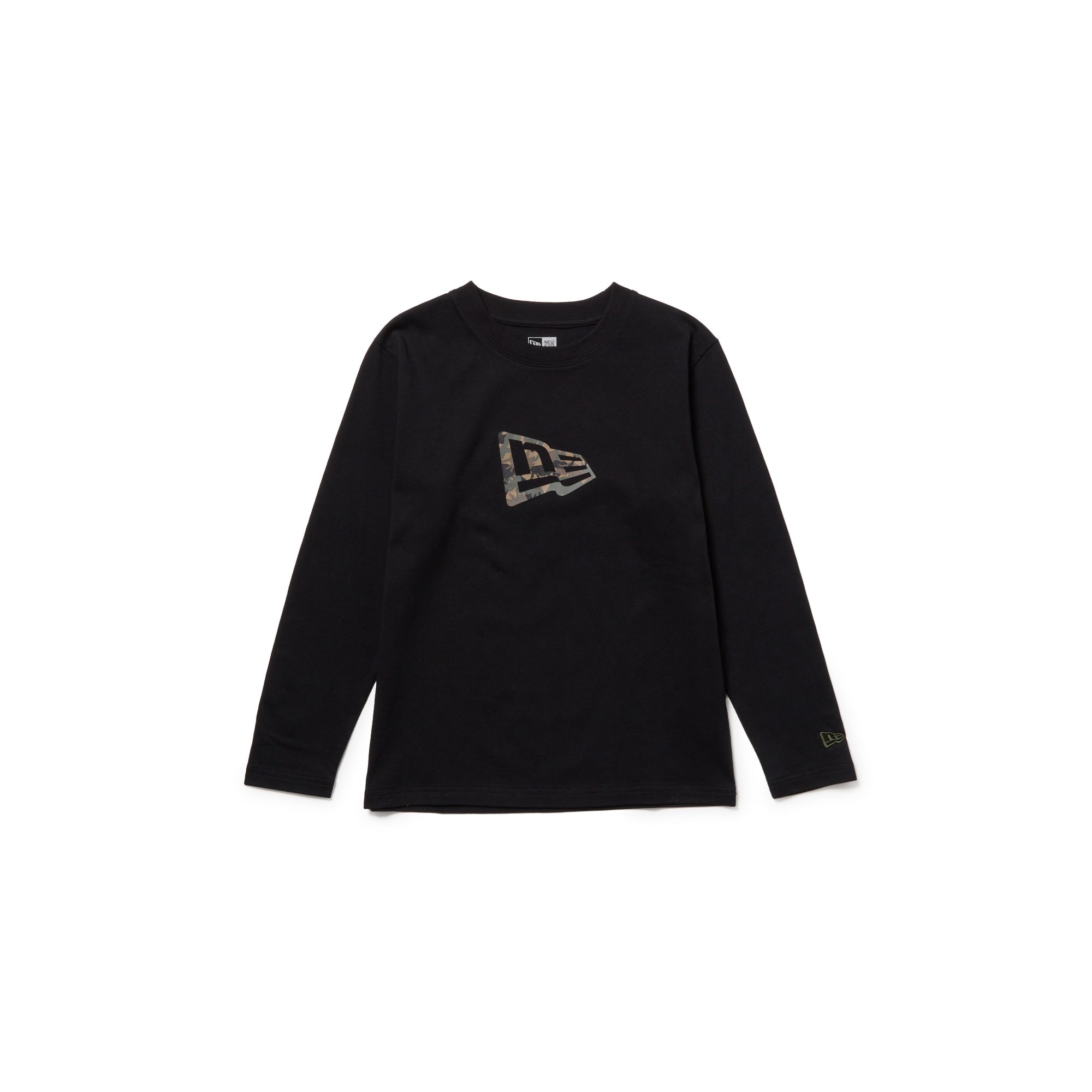 キッズ Youth 長袖 コットン Tシャツ Dinosaur ブラック | ニューエラ