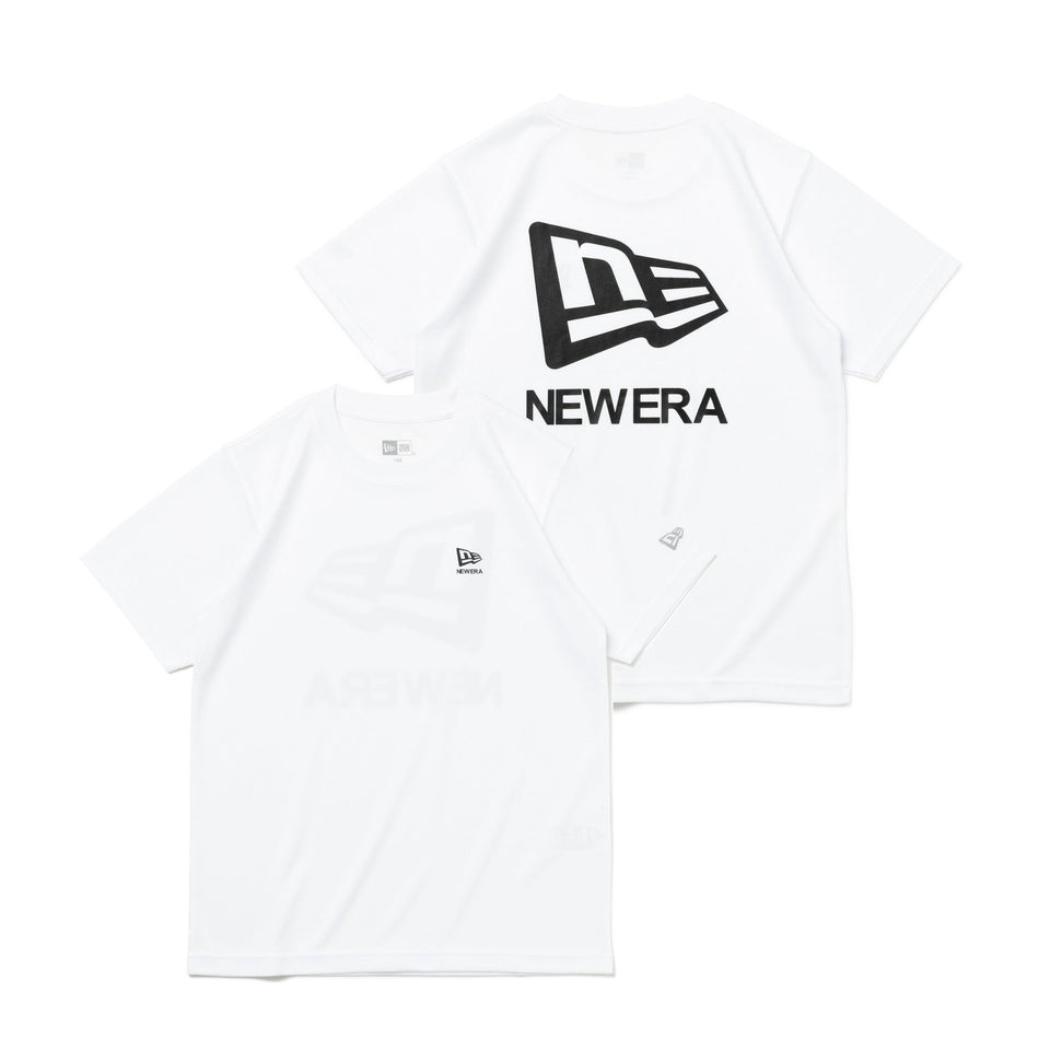 Youth 半袖 テック Tシャツ Flag and Wordmark ホワイト - 14111846-130 | NEW ERA ニューエラ公式オンラインストア