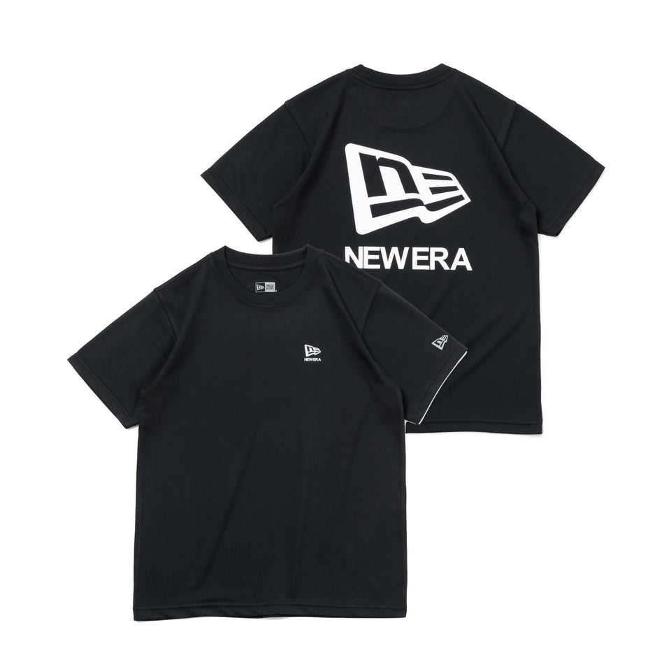 Youth 半袖 テック Tシャツ Flag and Wordmark ブラック - 14111847-130 | NEW ERA ニューエラ公式オンラインストア