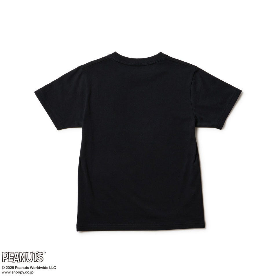 Youth 半袖 コットン Tシャツ PEANUTS BEACH ブラック - 14432150 - 130 | NEW ERA ニューエラ公式オンラインストア