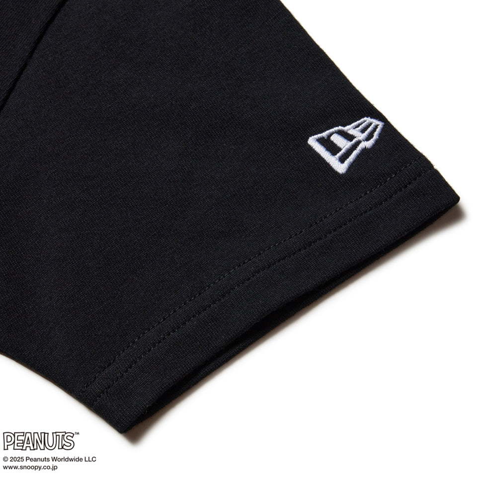 Youth 半袖 コットン Tシャツ PEANUTS BEACH ブラック - 14432150 - 130 | NEW ERA ニューエラ公式オンラインストア