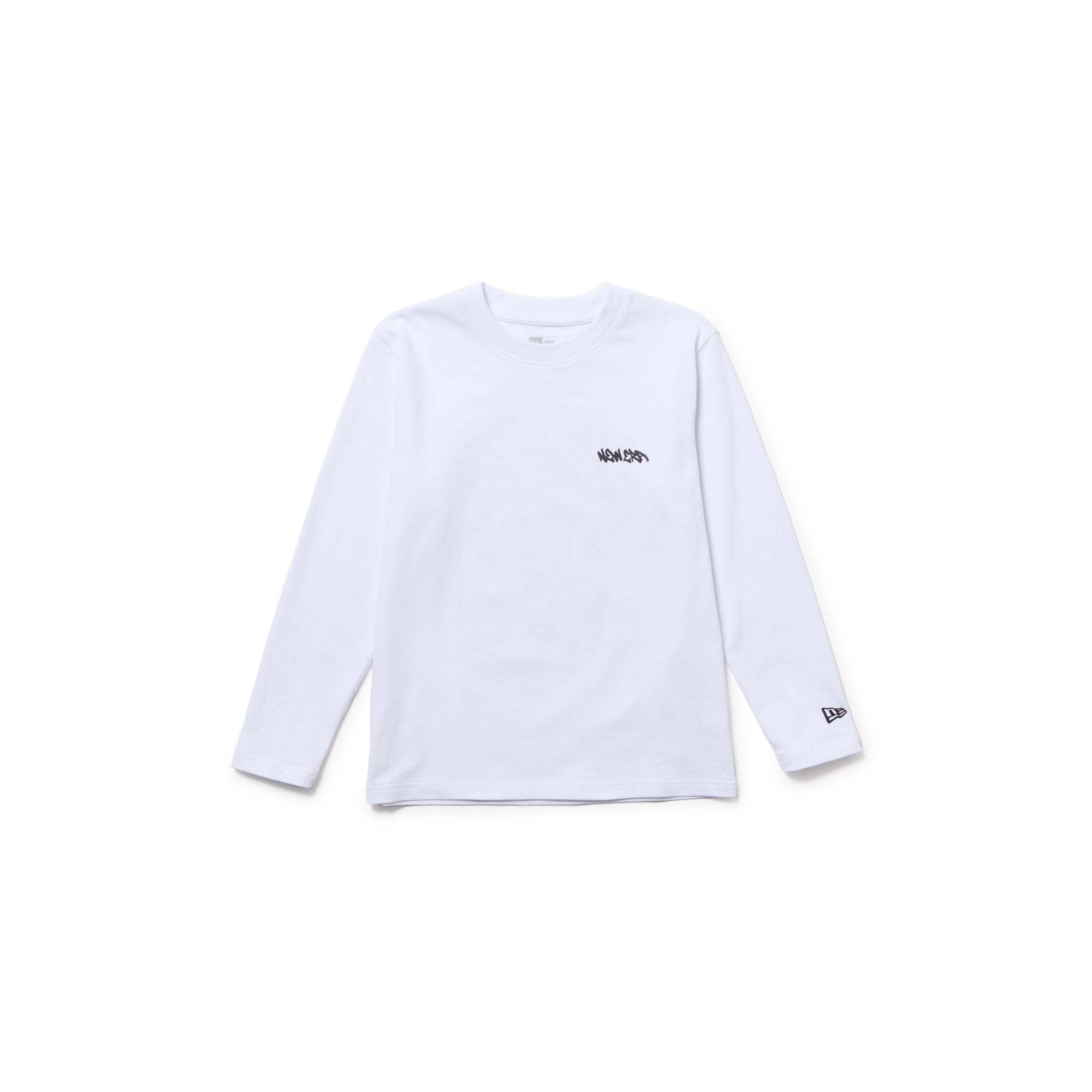 キッズ Youth 長袖 コットン Tシャツ Tagging ホワイト | ニューエラ