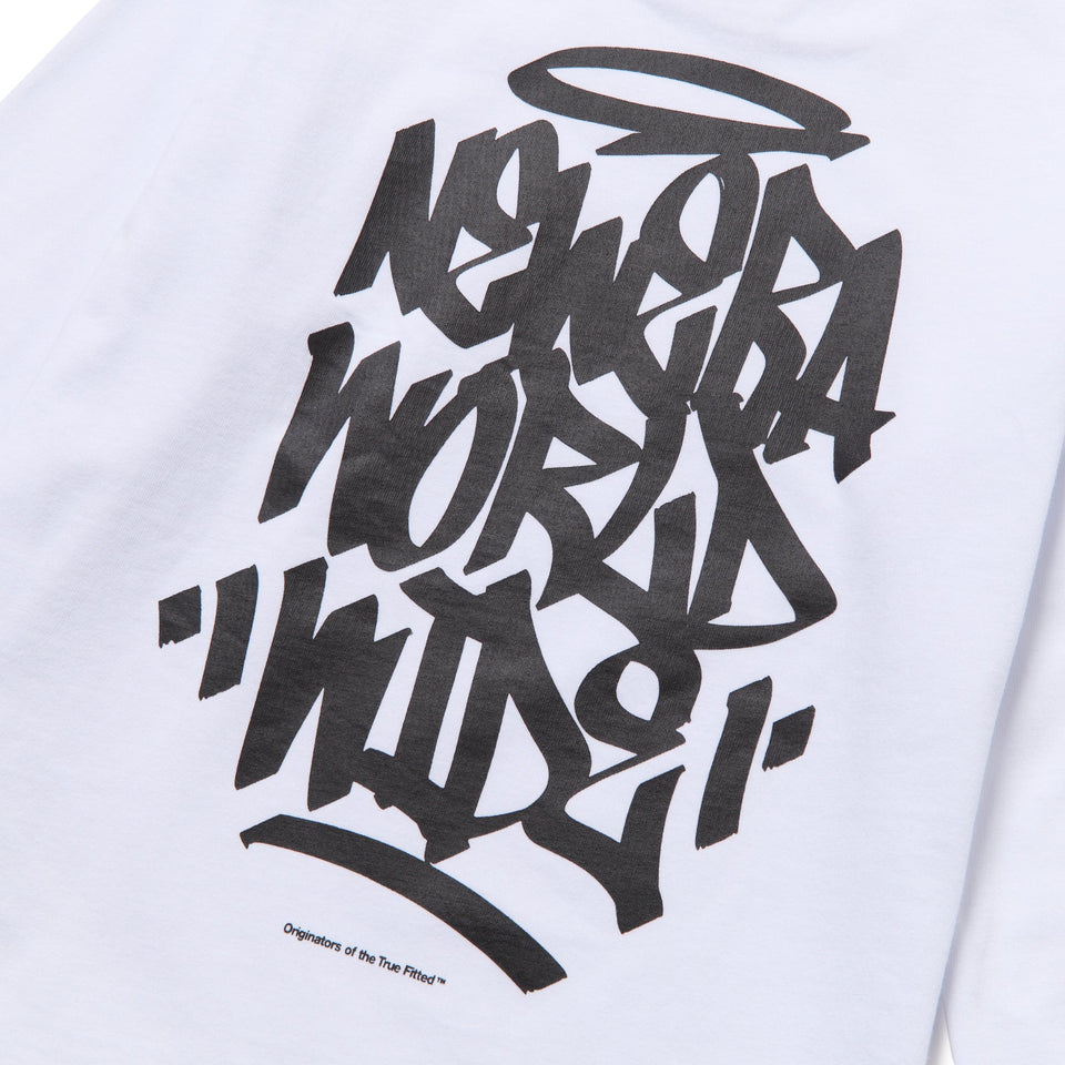 キッズ Youth 長袖 コットン Tシャツ Tagging ホワイト | ニューエラ