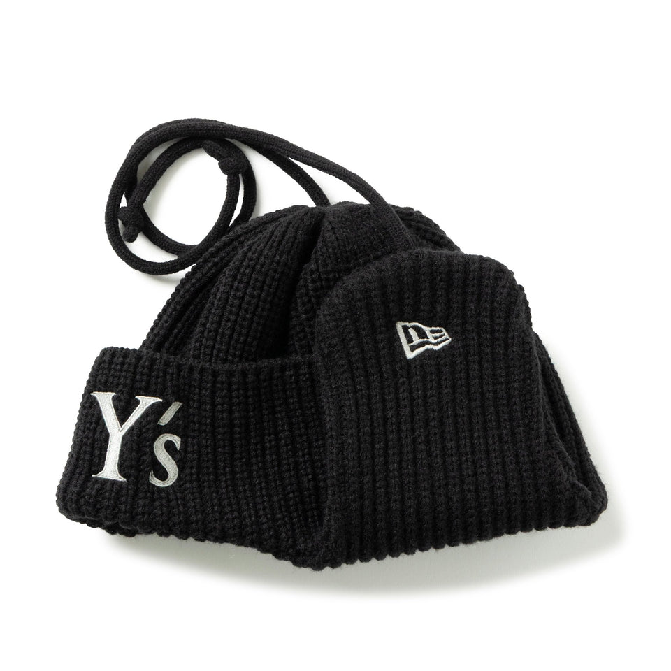 のぶ ニットトラッパー Y's FW25 ブラック × グレー | ニューエラ