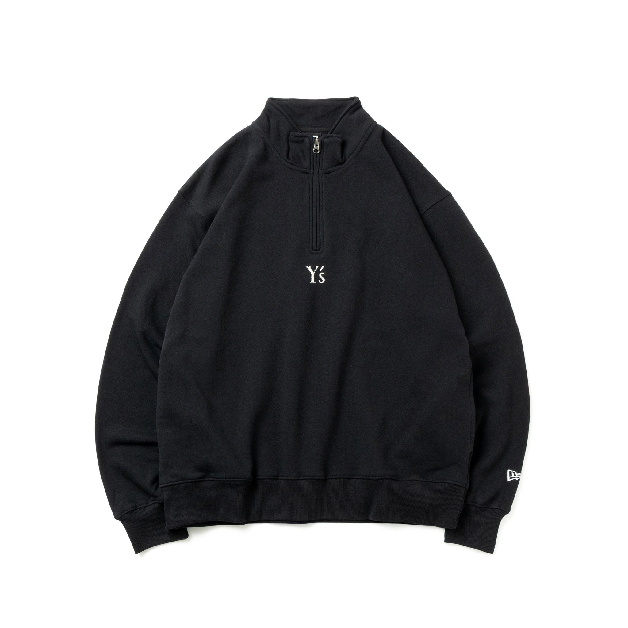 裏毛 オーバーサイズド スウェット ハーフジップ Y's FW25