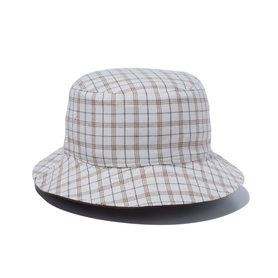 バケット01 リバーシブル BLACK LABEL FW23 ウォルナット / ストーンチェック - 13952766-SM | NEW ERA ニューエラ公式オンラインストア