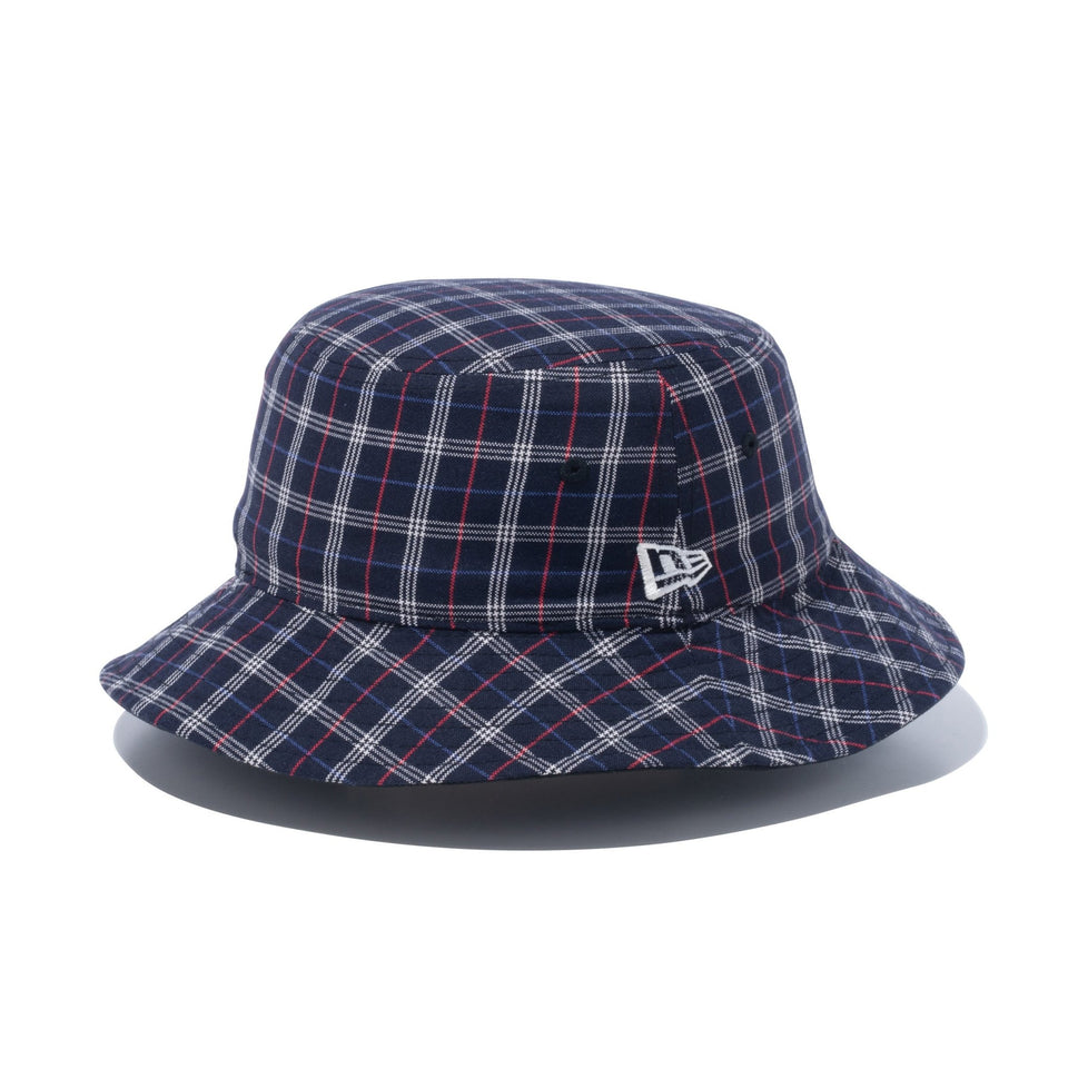 ☆Newera☆ BLACK LABEL WOVEN CHECK バケットハット バケット01 リバーシブル BLACK LABEL FW23 ブラック / ブラック