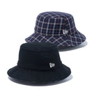 バケット01 リバーシブル BLACK LABEL FW23 ブラック / ブラックチェック - 13952767-SM | NEW ERA ニューエラ公式オンラインストア