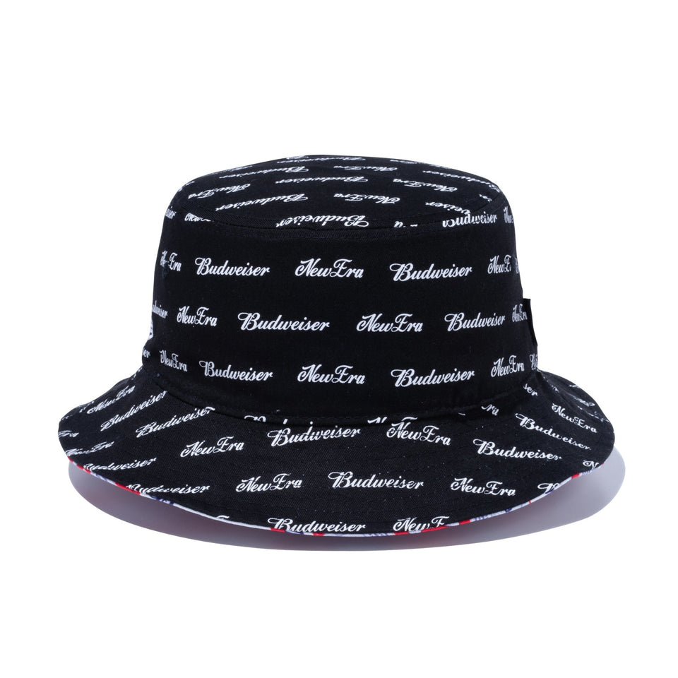 バケット01 Budweiser バドワイザー リバーシブル ブラックプリント/ラベルプリント - 13534522-SM | NEW ERA ニューエラ公式オンラインストア
