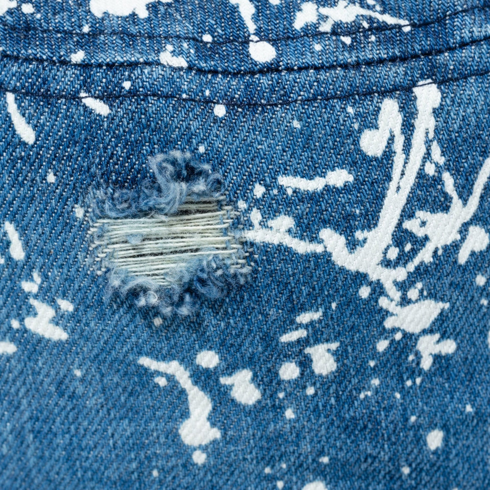 バケット01 Damaged Denim ダメージドデニム レザーパッチ - 13328010-SM | NEW ERA ニューエラ公式オンラインストア