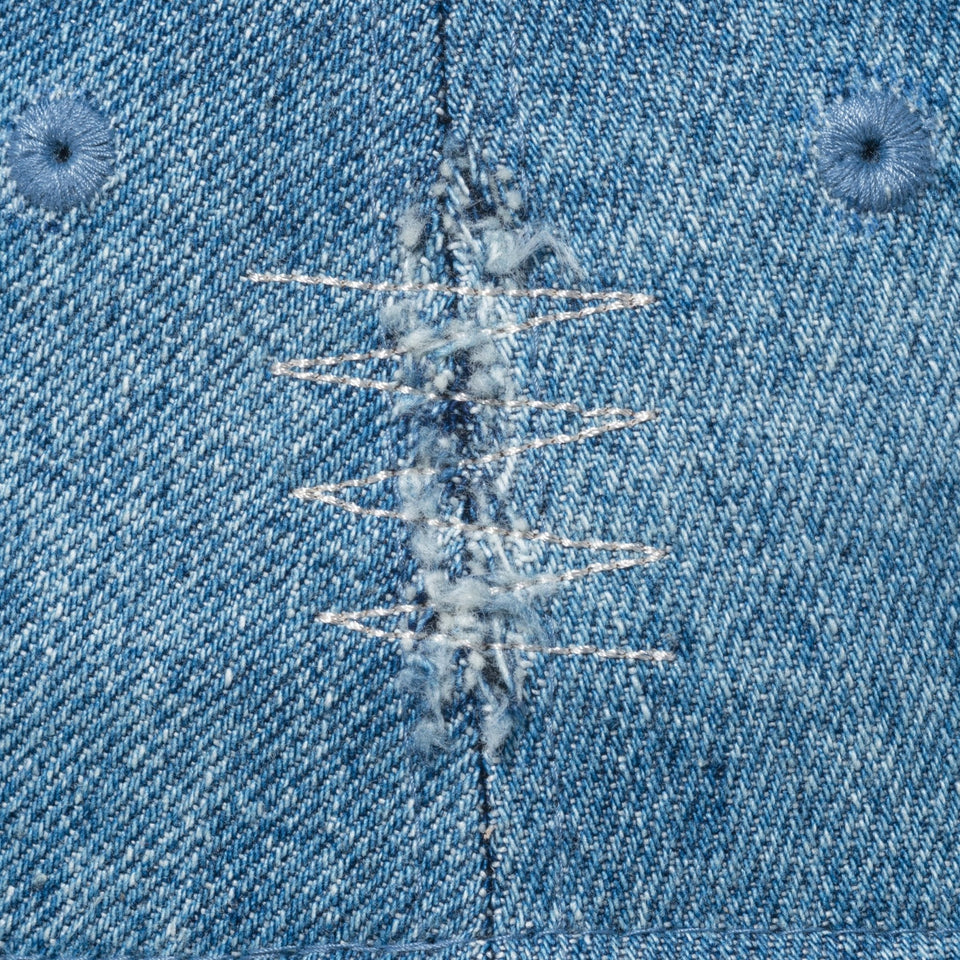 バケット01 Damaged Denim ベーシック ウォッシュドデニム - 14109602-SM | NEW ERA ニューエラ公式オンラインストア