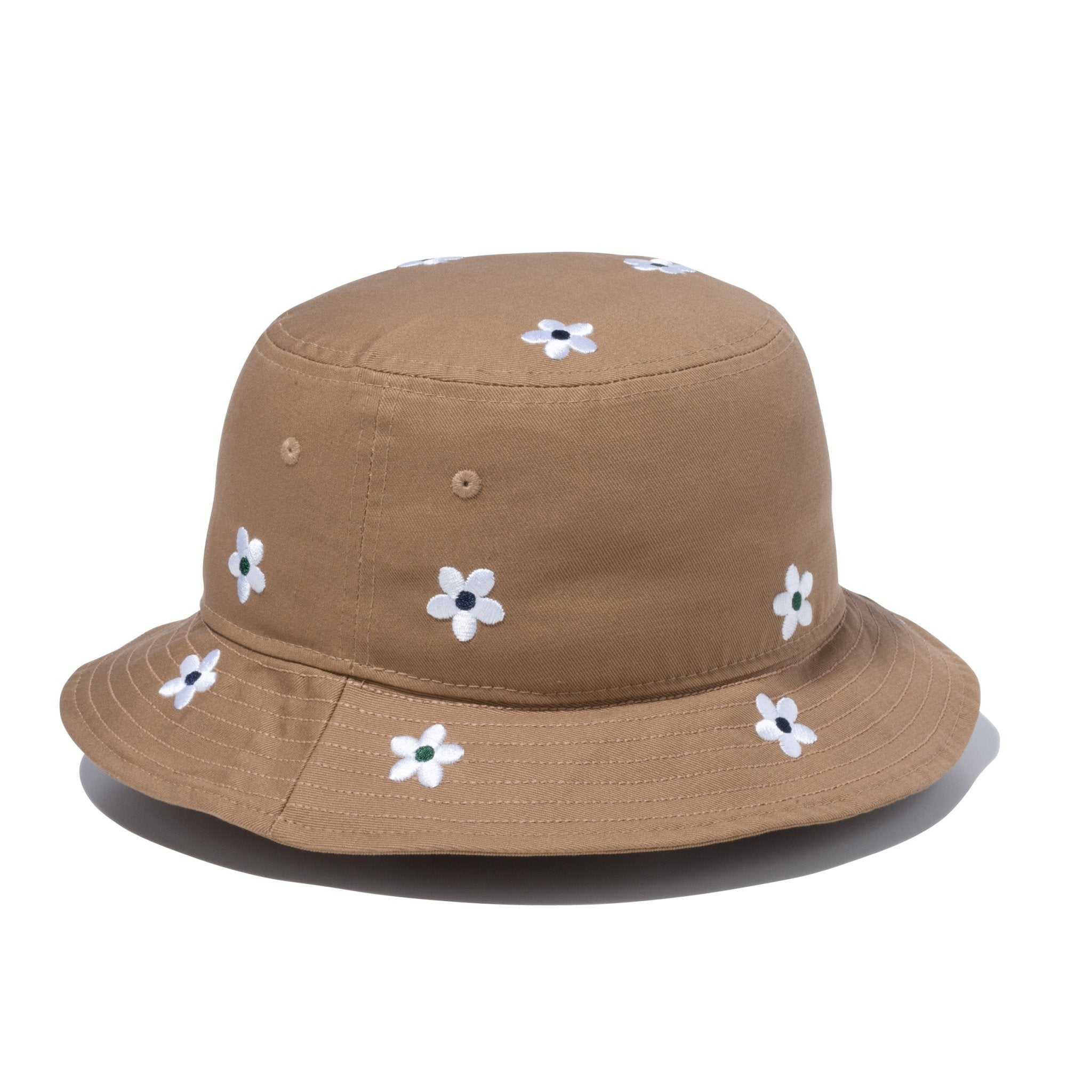バケット01 Flower Embroidery カーキ 2