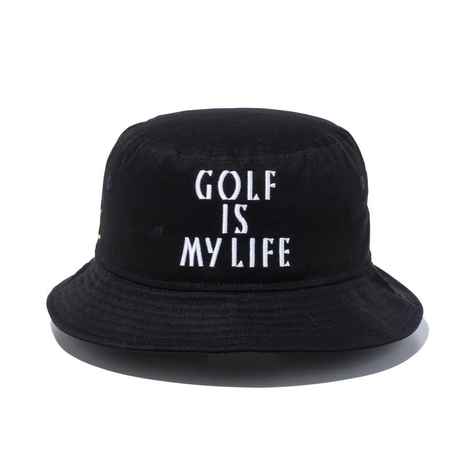 ゴルフ】 バケット01 トラッカー Golf is My Life ブラック