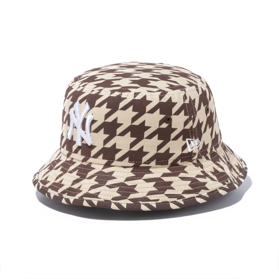 バケット01 Houndstooth ハウンズトゥース ニューヨーク・ヤンキース キャメル - 13292070-SM | NEW ERA ニューエラ公式オンラインストア