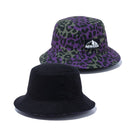 バケット01 リバーシブル Leopard Camo Mountain Logo Label ブラック/ブラックレオパードカモ【ニューエラアウトドア】 - 13516196-SM | NEW ERA ニューエラ公式オンラインストア