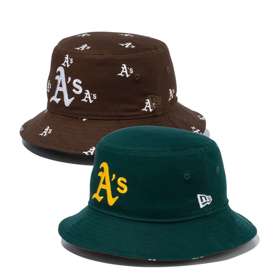 バケット01 MLB Reversible Hat リバーシブル オークランド・アスレチックス ダークグリーン/ウォルナット - 13515803-SM | NEW ERA ニューエラ公式オンラインストア