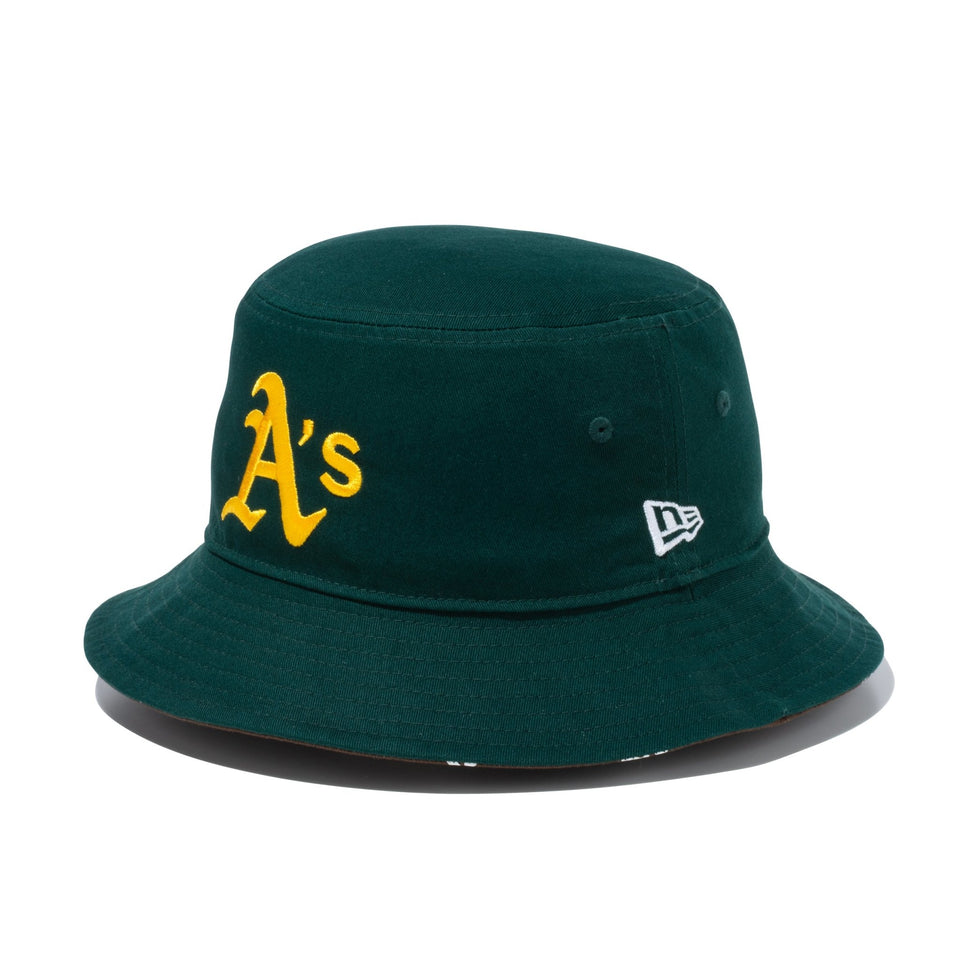 バケット01 MLB Reversible Hat リバーシブル オークランド・アスレチックス ダークグリーン/ウォルナット - 13515803-SM | NEW ERA ニューエラ公式オンラインストア