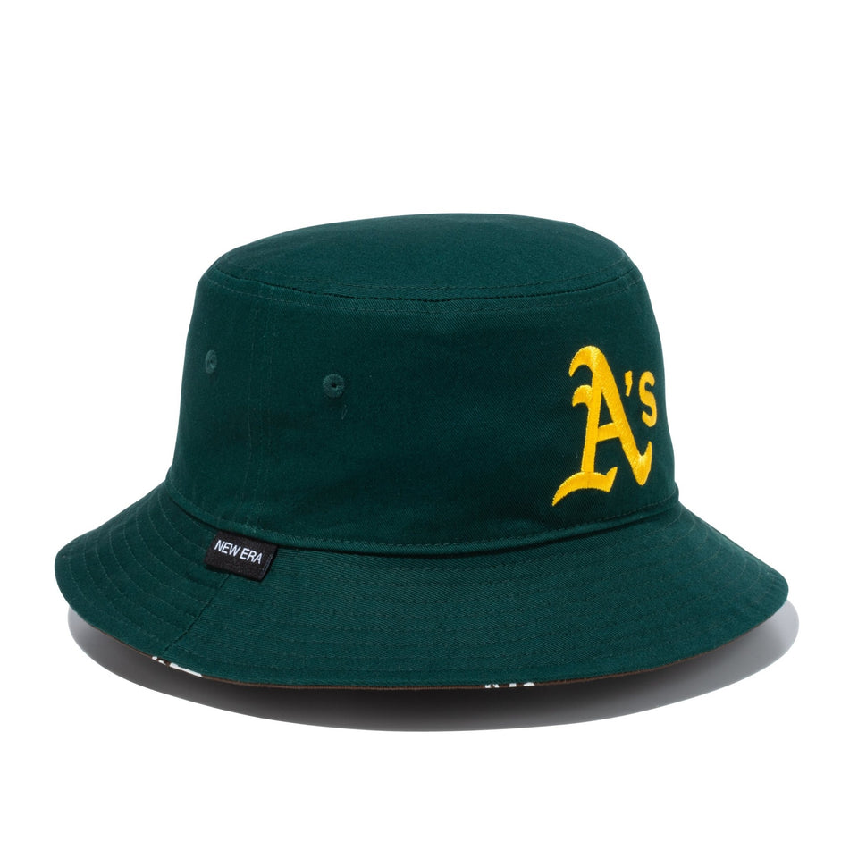 バケット01 MLB Reversible Hat リバーシブル オークランド・アスレチックス ダークグリーン/ウォルナット - 13515803-SM | NEW ERA ニューエラ公式オンラインストア