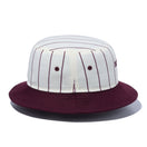 【ゴルフ】 バケット01 Pin Stripe クロームホワイト マルーンブリム - 13762921-SM | NEW ERA ニューエラ公式オンラインストア
