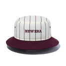 【ゴルフ】 バケット01 Pin Stripe クロームホワイト マルーンブリム - 13762921-SM | NEW ERA ニューエラ公式オンラインストア