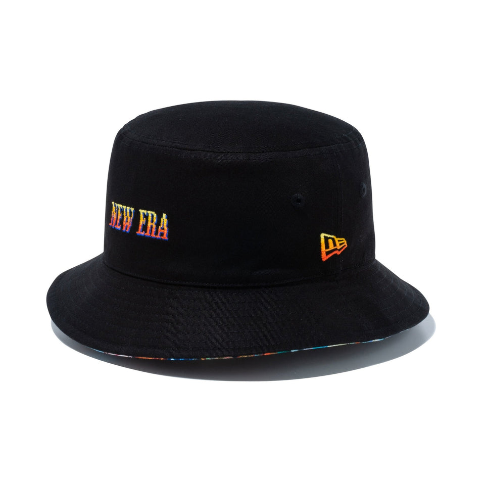 バケット01 リバーシブル STREET FIGHTER II ストリートファイターII ステージ ブラック オールオーバープリント - 14125277-SM | NEW ERA ニューエラ公式オンラインストア