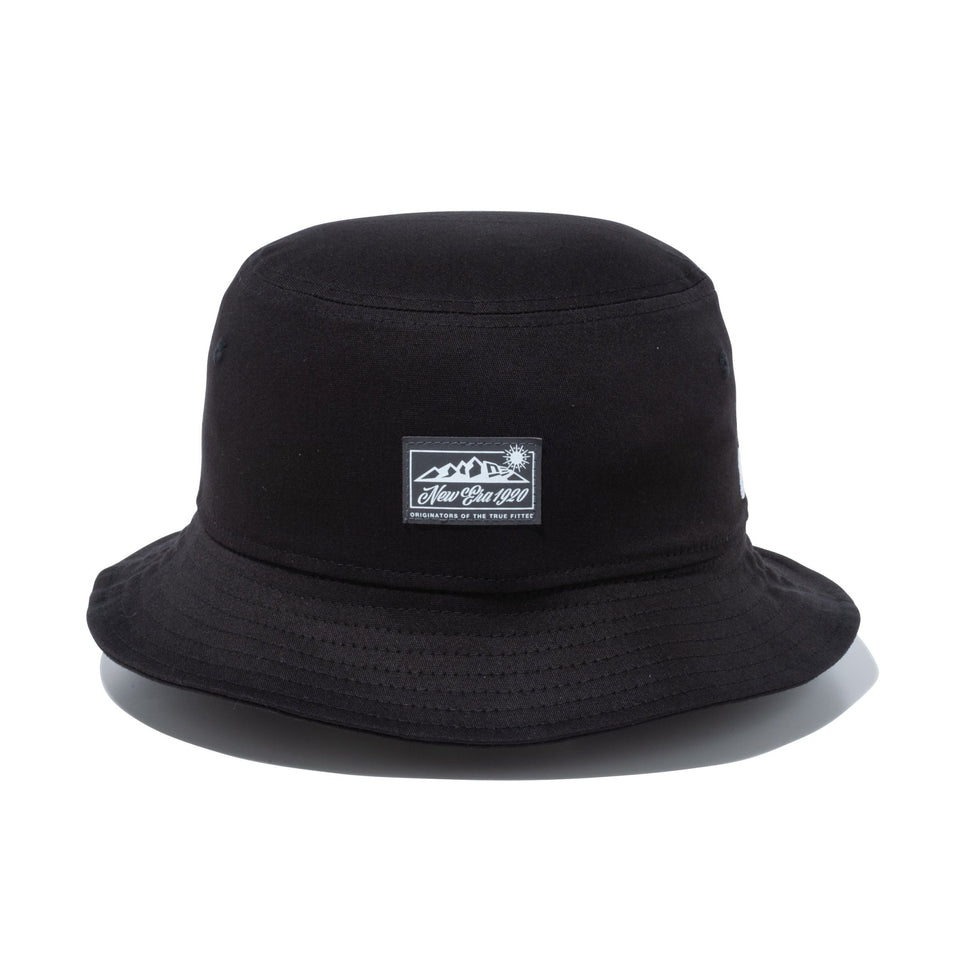 バケット01 Stretch Cotton Mountain Range Label リフレクターパッチ ブラック【ニューエラアウトドア】 - 13516192-SM | NEW ERA ニューエラ公式オンラインストア