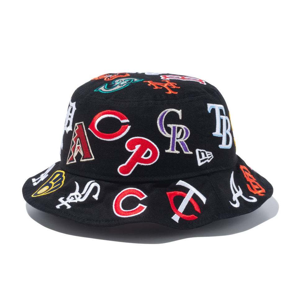 バケット01 Team Logo Allover MLB ブラック - 14109615-SM | NEW ERA ニューエラ公式オンラインストア