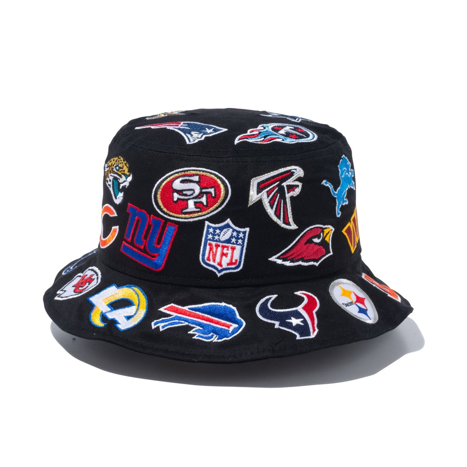 バケット01 Team Logo Allover NFL ブラック - 14109613-SM | NEW ERA ニューエラ公式オンラインストア