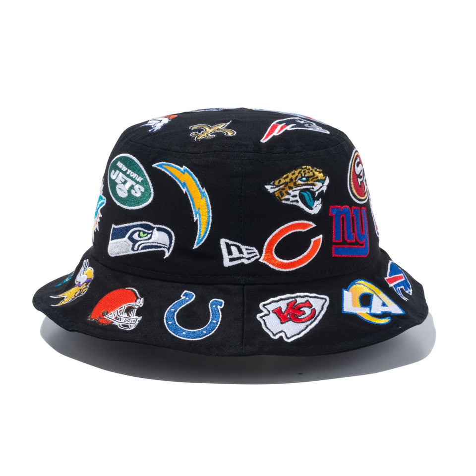 バケット01 Team Logo Allover NFL ブラック - 14109613-SM | NEW ERA ニューエラ公式オンラインストア