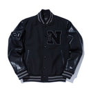 【10月発売】バーシティージャケット NEW ERA BLACK LABEL ブラック - 12943680-S | NEW ERA ニューエラ公式オンラインストア
