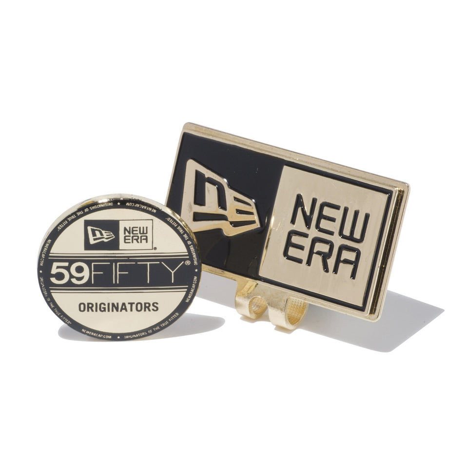 【ゴルフ】 ベーシックマーカー ニューエラボックスロゴ / バイザーステッカー ゴールド - 12336596-OSFA | NEW ERA ニューエラ公式オンラインストア