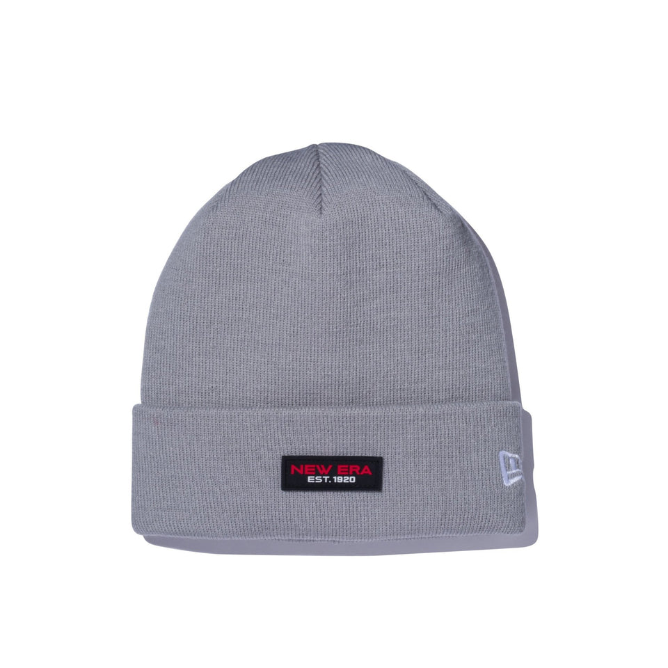 ベーシック カフニット ラバーパッチ グレー - 12540546-OSFM | NEW ERA ニューエラ公式オンラインストア