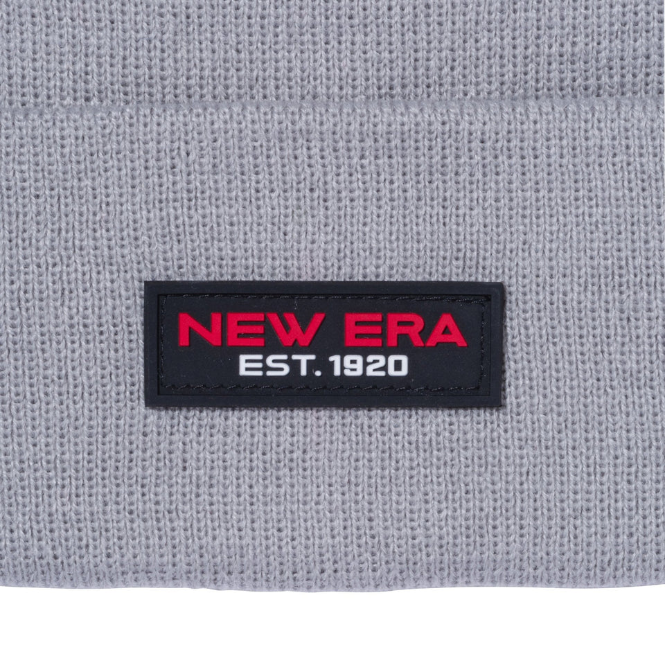 ベーシック カフニット ラバーパッチ グレー - 12540546-OSFM | NEW ERA ニューエラ公式オンラインストア
