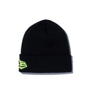 ベーシック カフニット フラッグロゴ ブラック × ネオンイエロー - 12540550-OSFM | NEW ERA ニューエラ公式オンラインストア