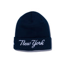 ベーシック カフニット ニューヨーク・ヤンキース チームロゴ ネイビー × スノーホワイト - 12540564-OSFM | NEW ERA ニューエラ公式オンラインストア