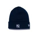 ベーシック カフニット ニューヨーク・ヤンキース チームロゴ ネイビー × スノーホワイト - 12540564-OSFM | NEW ERA ニューエラ公式オンラインストア