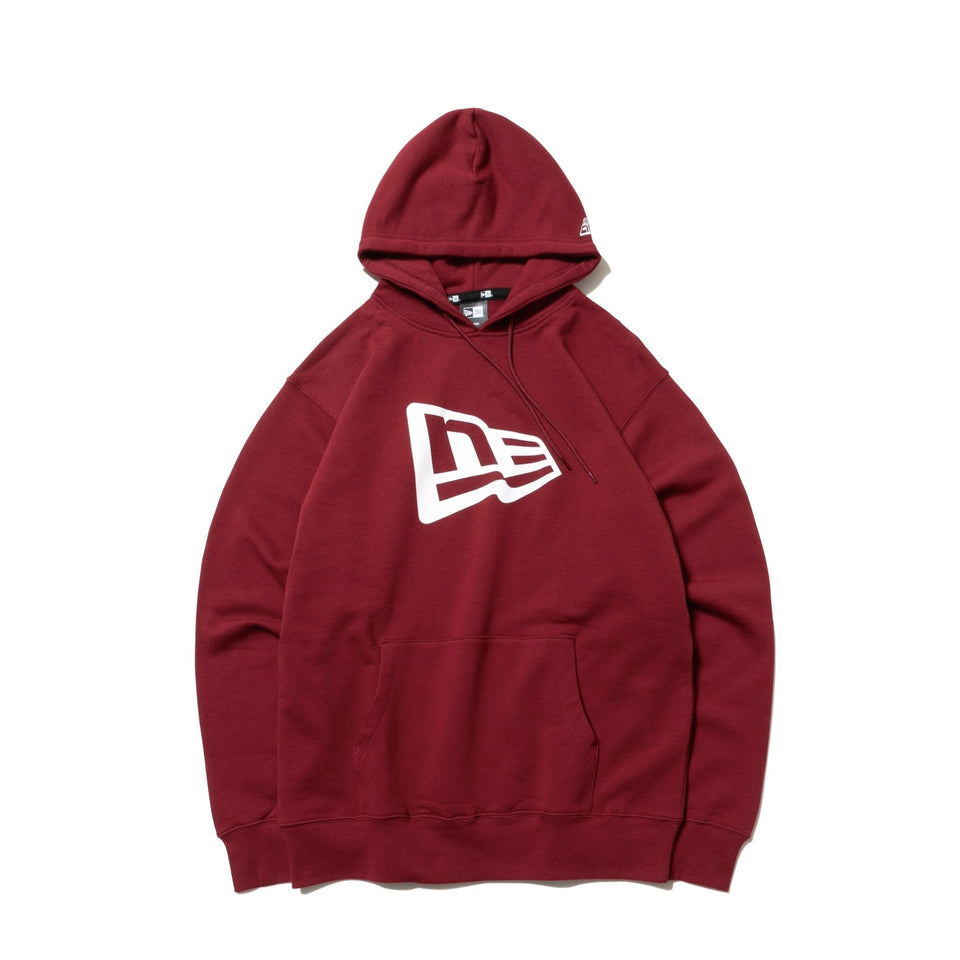 スウェット プルオーバー フーディー フラッグロゴ バーガンディー - 12542636-S | NEW ERA ニューエラ公式オンラインストア