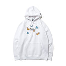 裏起毛 スウェット プルオーバー フーディー バタフライ ホワイト - 12542637-S | NEW ERA ニューエラ公式オンラインストア