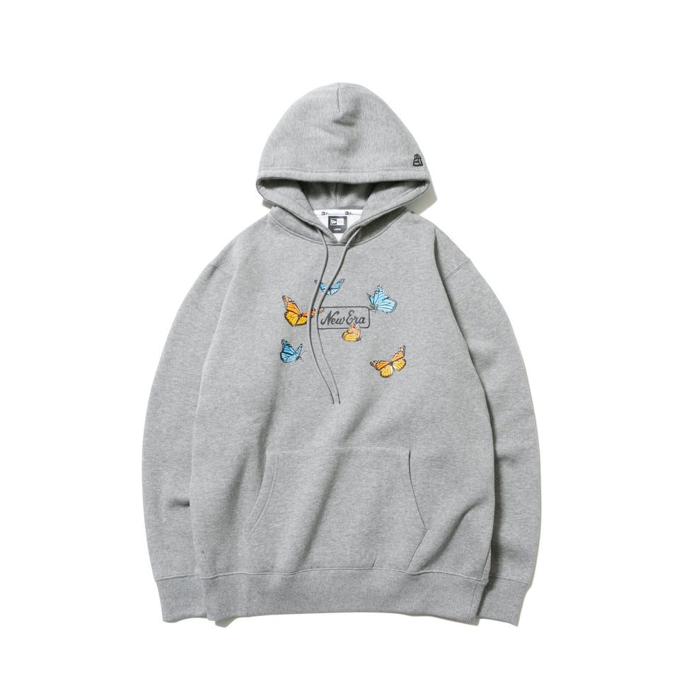 裏起毛 スウェット プルオーバー フーディー バタフライ グレー - 12542638-S | NEW ERA ニューエラ公式オンラインストア