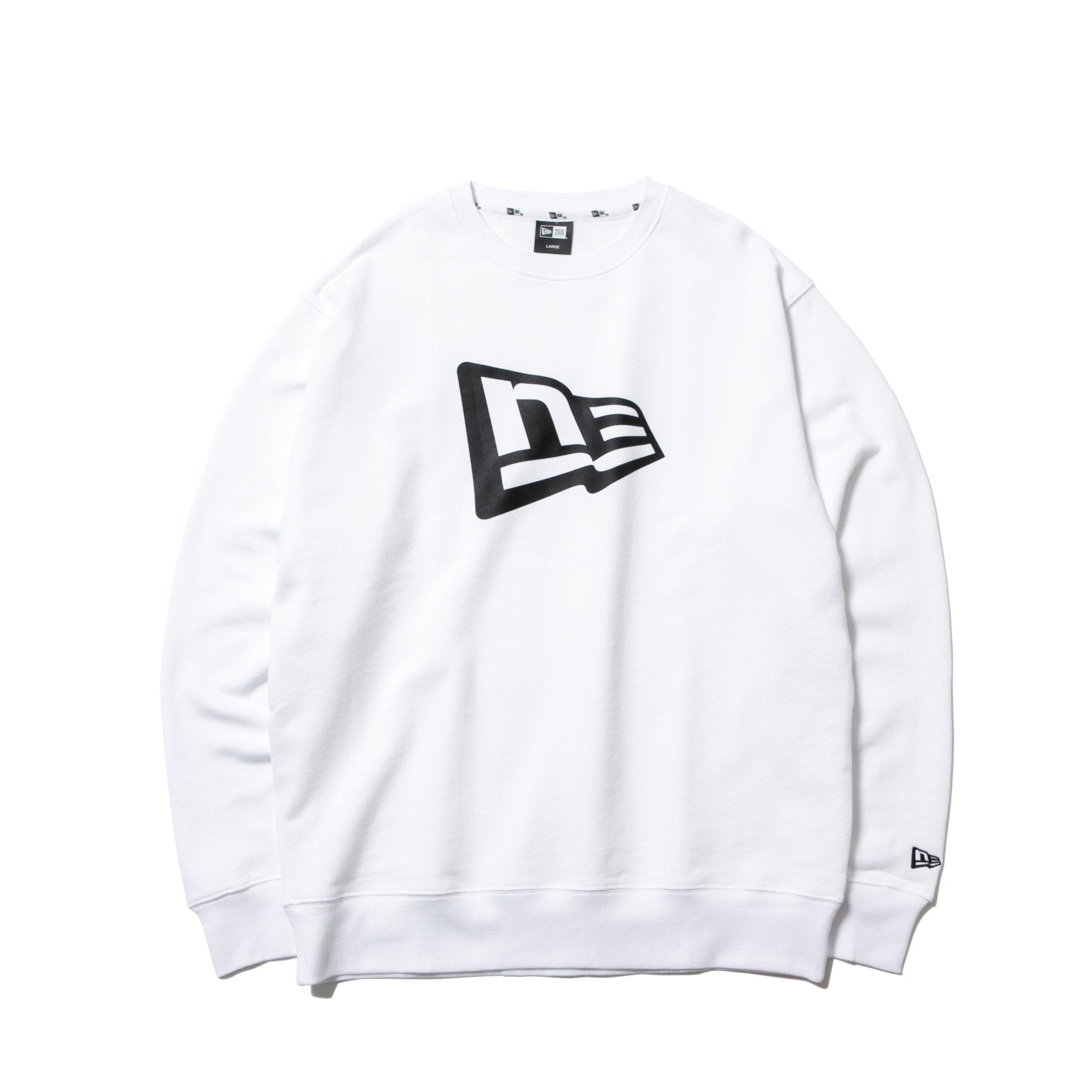 スウェット クルーネック フラッグロゴ ホワイト | ニューエラ