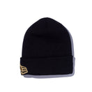 ベーシック カフニット ビッグロゴ ブラック × メタリックゴールド - 12854542-OSFM | NEW ERA ニューエラ公式オンラインストア