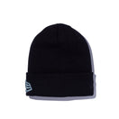ベーシック カフニット ビッグロゴ ブラック × メタリックシルバー - 12854543-OSFM | NEW ERA ニューエラ公式オンラインストア