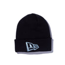 ベーシック カフニット ビッグロゴ ブラック × メタリックシルバー - 12854543-OSFM | NEW ERA ニューエラ公式オンラインストア